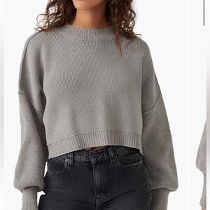 Free People Easy Street Crop Sweater